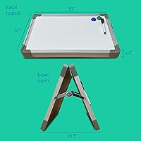 Vista 3 de Flipside Products 50001. Set de pizarra blanca magnética con caballete. Incluye marcador y 2 imanes.