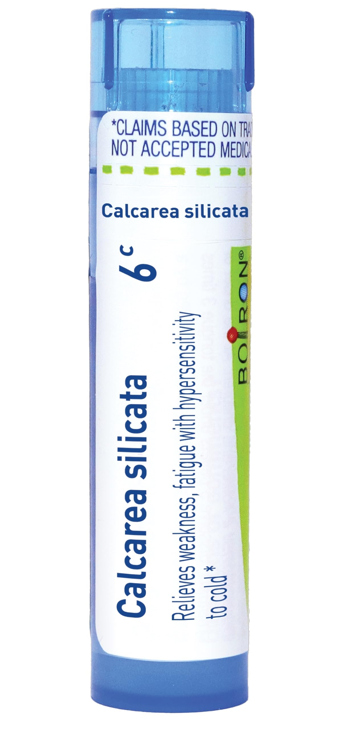Boiron Calcarea Silicata 6C for Weakness, Fatigue with Hypersensitivity to Cold - 80 Pellets