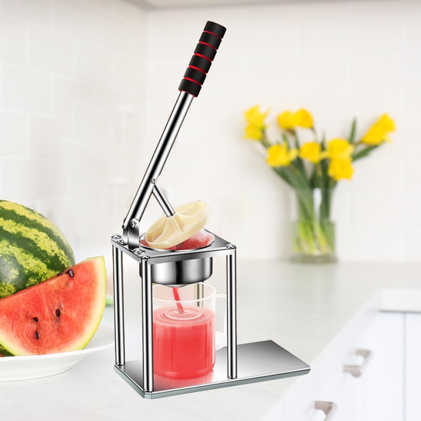 Spremiagrumi manuale in ghisa resistente, manico ergonomico per la massima estrazione del succo dagli agrumi, spremiagrumi a mano, per cucina, bar, uso domestico