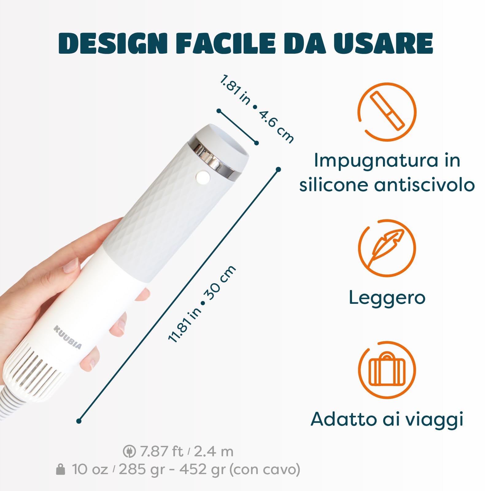 KUUBIA Asciugatore per Cani, Soffiatore per Cani
