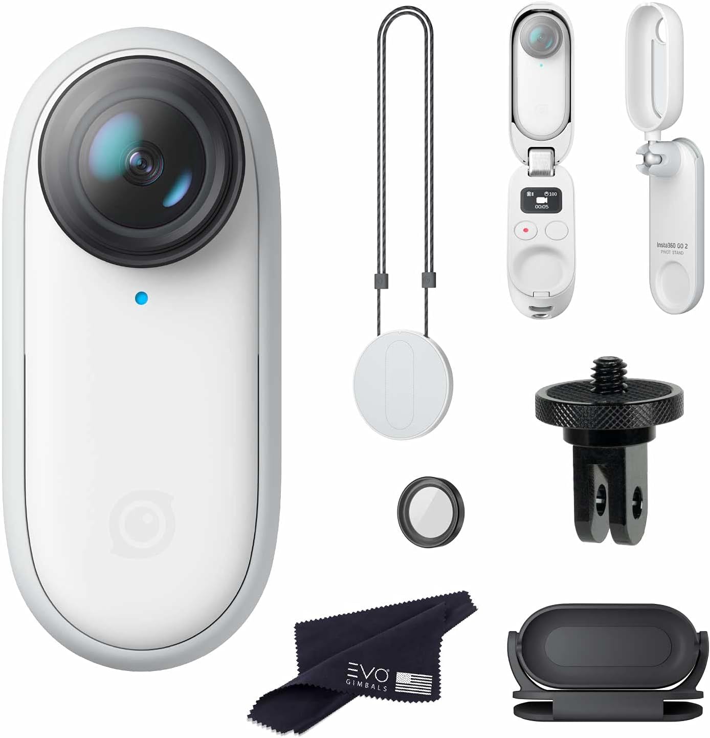 Amazon.com : Insta360 GO 2 Mini Action Camera 64GB Bundle with Mount ...