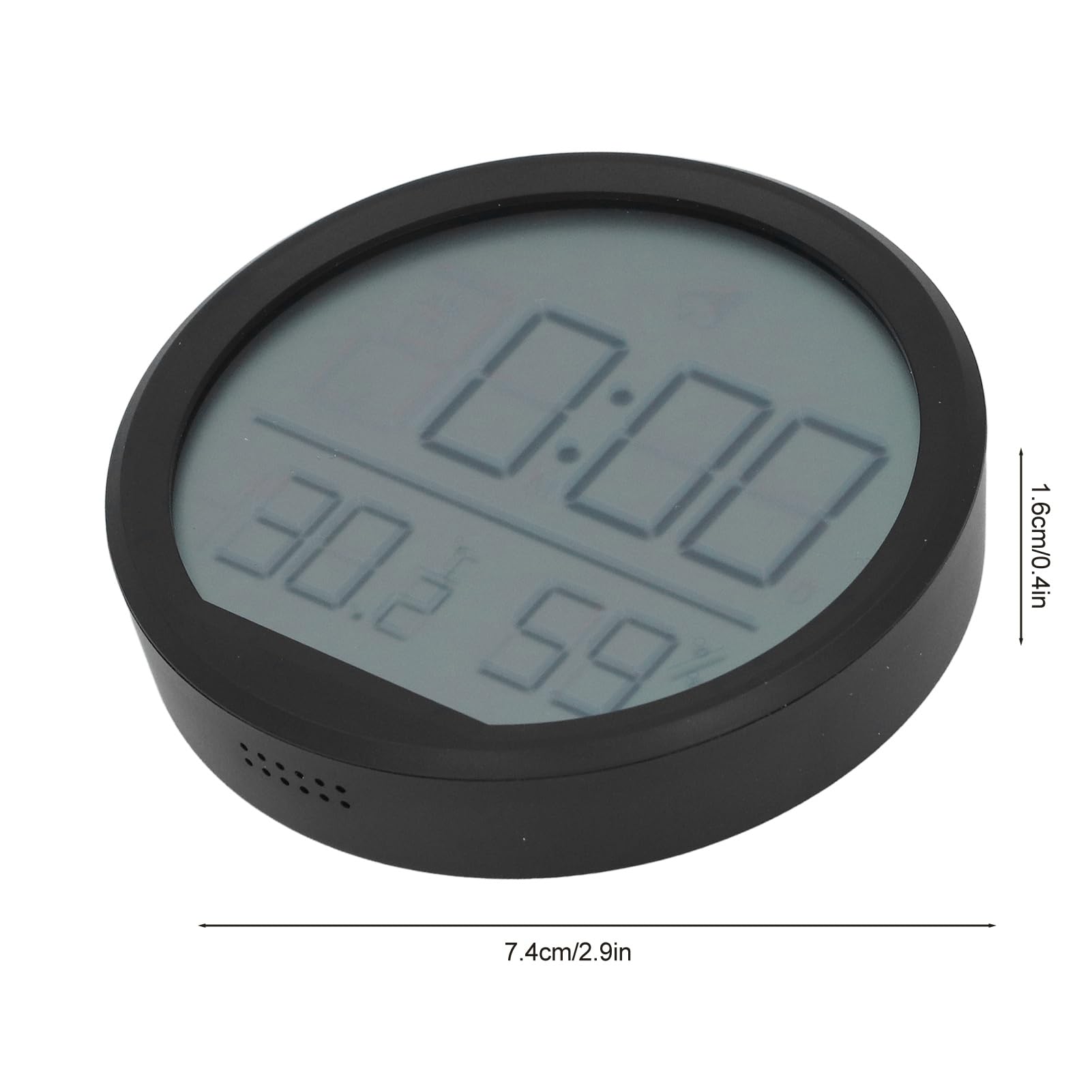 Greensen Digitales Raumthermometer Hygrometer mit elektronischer Wecker, Thermometer Hygrometer für Innen, Digitale Alarmuhr, Wanduhr für Zuhause Büro Zimmer