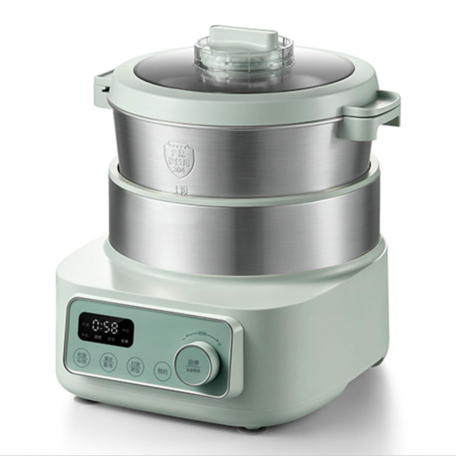 Mélangeur à pétrir électrique 5L avec cuve chauffante et moteur cuivre 200W