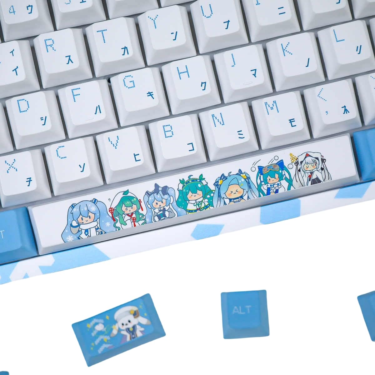 Amazon | MMCOS 初音ミク 雪ミク キーボードのキーキャップ MDA高さ
