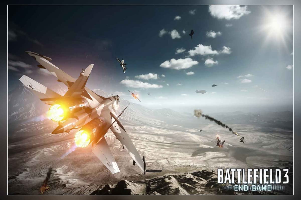 POSTERNEST Battlefield Jet Fighter Jets Battlefield Poster Matte Finish Paper Print Unframed 12 x18 Inch (Multicolor) - P226