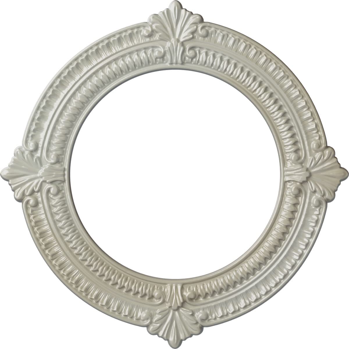 13 1/8"OD x 8"ID x 5/8"P Benson Ceiling Medallion (Fits Canopies up to 8"), Hand-Painted Flash Blue