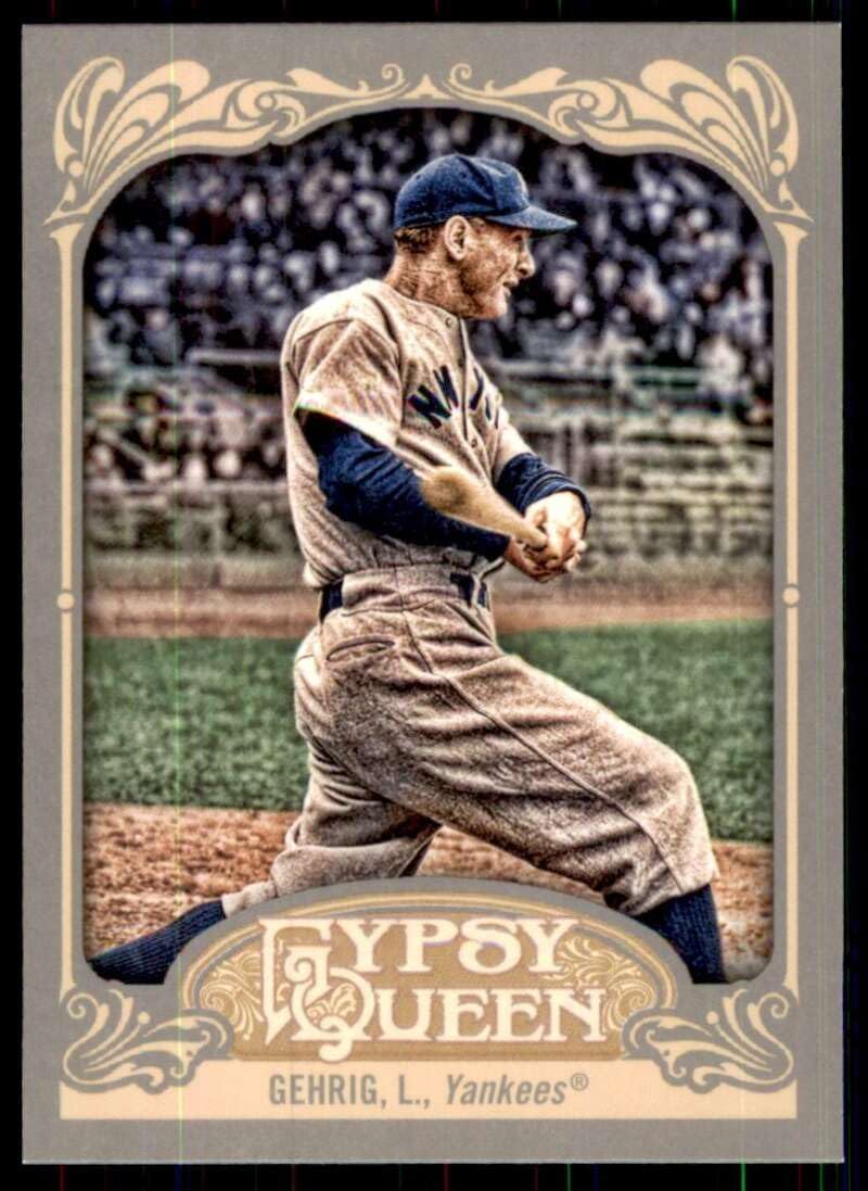 2012 Topps Gypsy Queen #236a Lou Gehrig Yankees MLB Baseball Card NM-MT