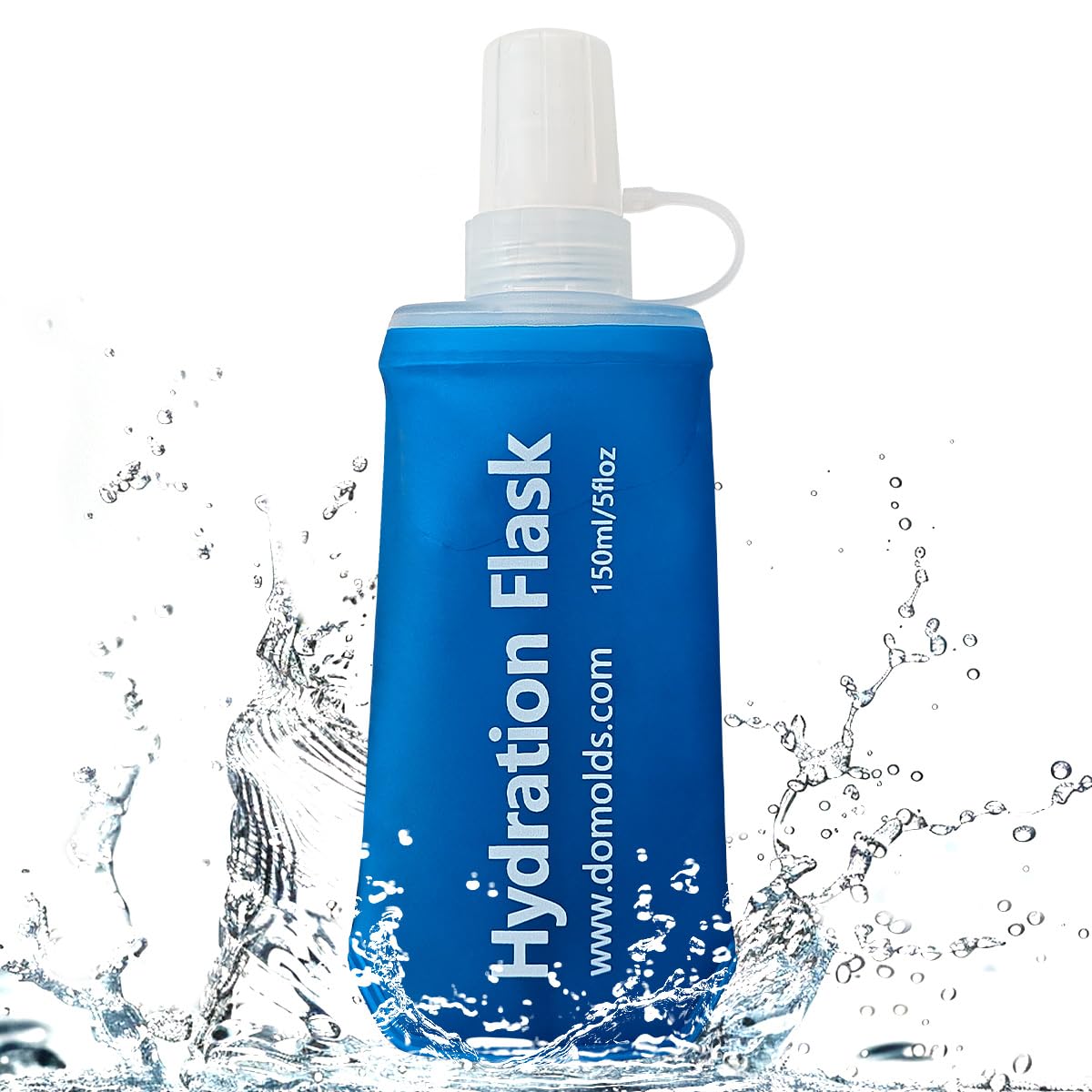 150ML Soft Flask, Running Water Bottle Foldable TPU Hydration Flask for  Running Hydration Pack Cycling Hiking Marathon