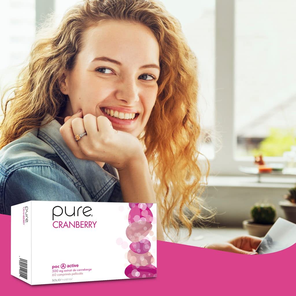 Pure Cranberry – 60 Comprimés de Cranberry Hautement Dosés, Supplément Nutritionnel Enrichissant Pour le Renforcement de la Vessie, Comprimés de Vitamines Complexes Contre la Cystite