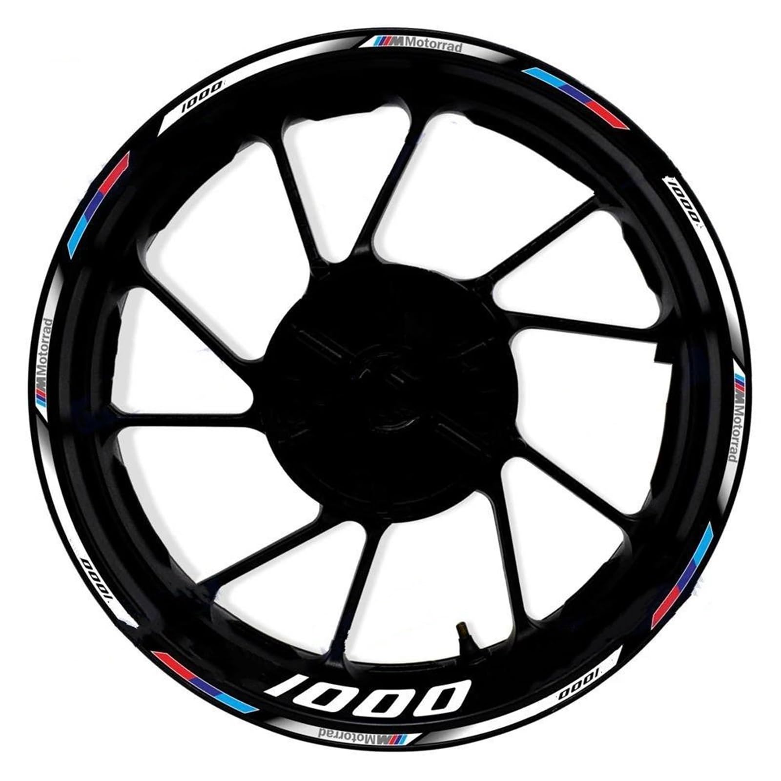 Motorcycle Reflective Wheel Stripe Sticker Set Waterproof Rim Decals for S1000RR S1000 RR HP4