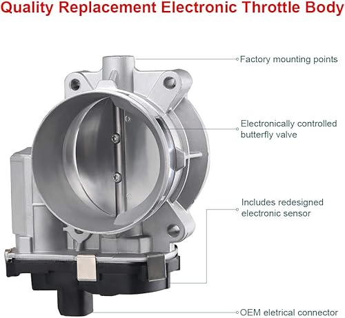 Miniatura 2 de Cuerpo electrónico del acelerador compatible con Chevy Silverado Suburban Express Avalanche Tahoe Trailblazer GMC Sierra Yukon Envoy Savana Cadillac