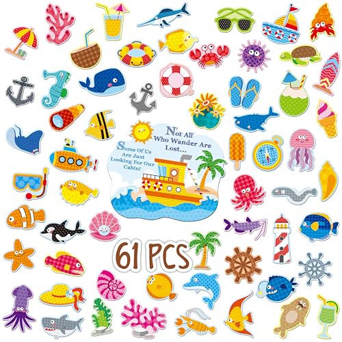 61PCS Large Door Magnets, Today's Forecast Cruising with a Chance