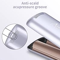 Vista 3 de Aima Beauty Twins - Ondulador de pelo de sirena de 1.260 in (1.25 pulgadas), rizador de cabello ondulado de playa, rizador de 2 barriles (morado)