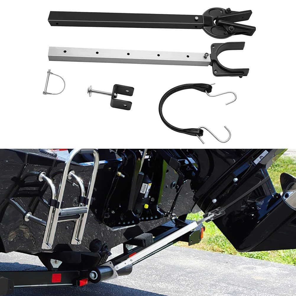 Support de moteur de bateau avec tête composite réglable, s'adapte à la plupart des bateaux et remorques, protège la finition du moteur et réduit les dommages causés par les vibrations