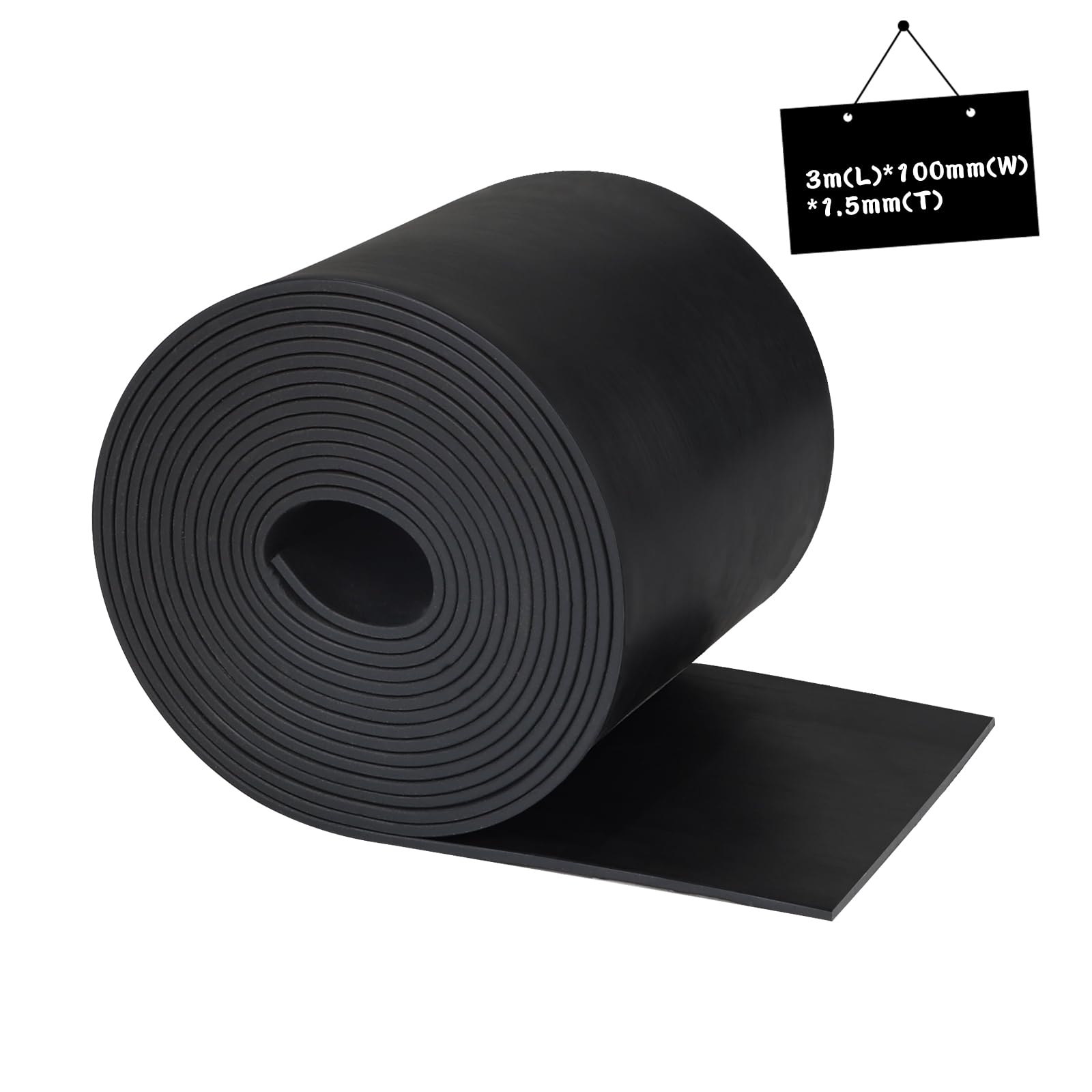 Nastro In Gomma Autoadesivo 50mm X1,5mm X3m - Isolamento Acustico E Antivibrazioni - Foto 4