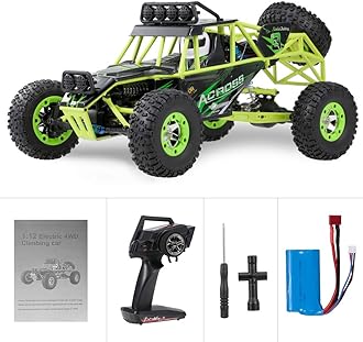 GoolRC WLtoys 12428 RC Car, 1/12 Scale 4WD 50km/h High Speed RC Rock Crawler, 2.4Ghz Remote Control Off Road Truck for Adults & Kids