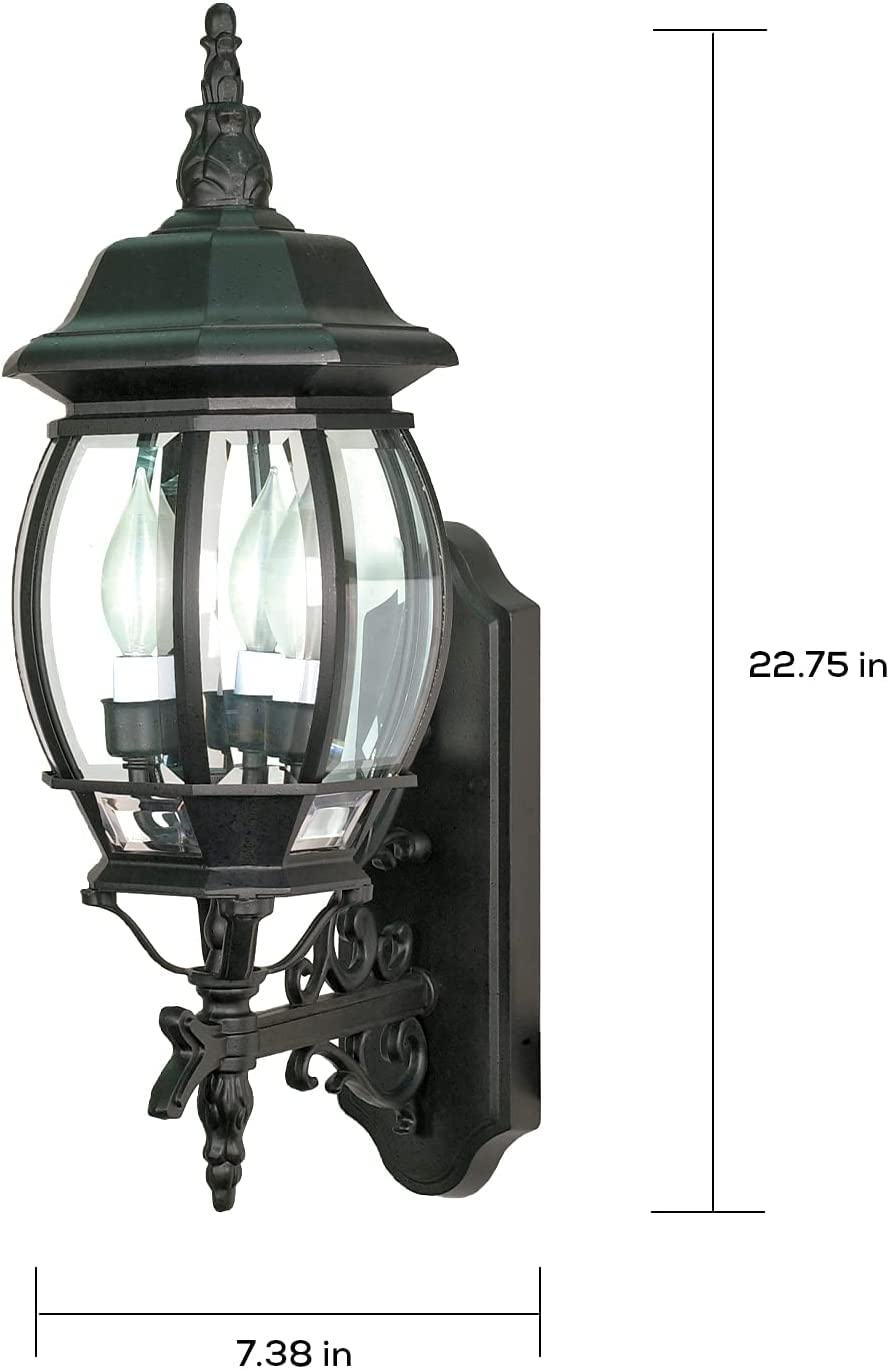 Nuvo Lighting 60/890 Traditional Three Light Outdoor Wall Mount