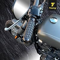 Vista 5 de TSUNG Empuñaduras de manillar 1 pulgada motocicleta 25MM acelerador mano agarre