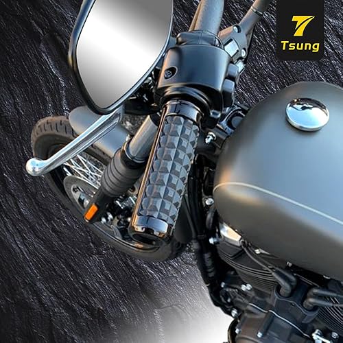 Miniatura 5 de TSUNG Empuñaduras de manillar 1 pulgada motocicleta 25MM acelerador mano agarre