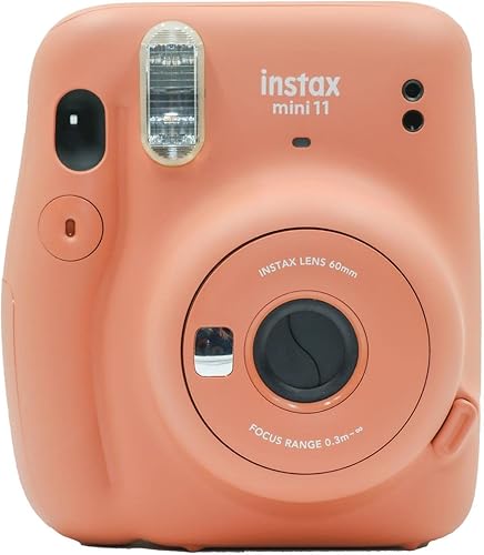 Fujifilm Cámara Instax Mini 11 de película instantánea, naranja terracota