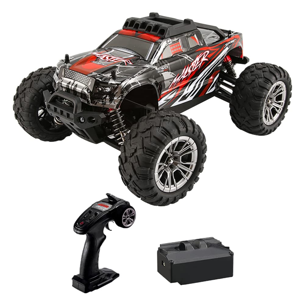 RC Cars 2.4Ghz 1/16 Scale Remote Control Truck, 4WD High Speed 33 KM/h Remote Control Buggy All Terrains Electric Toy Off Road RC Car Vehicle Truck Crawler for Kids Adults Birthday Gift