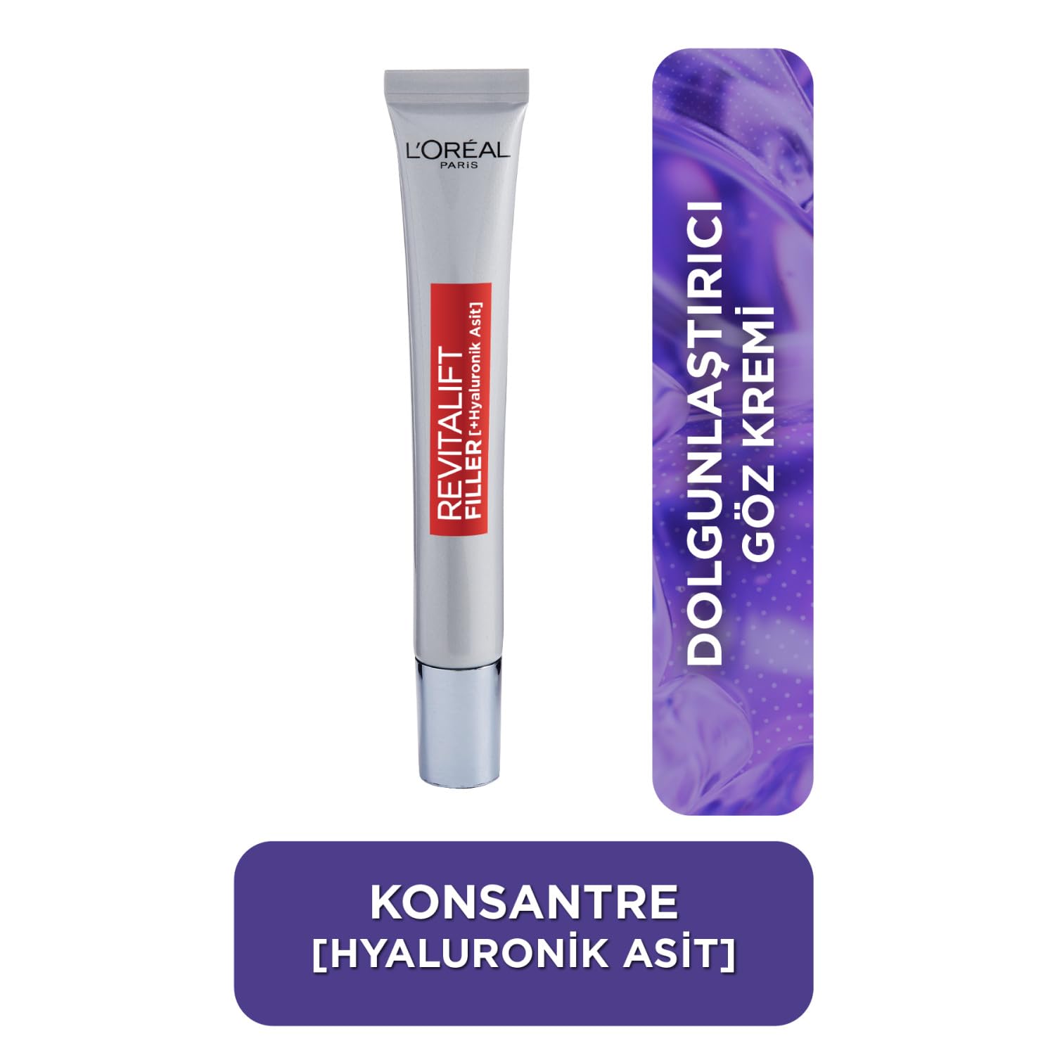 L'Oreal Paris Revitalift Filler Dolgunlaştırıcı Yaşlanma Karşıtı Göz Bakım Kremi 15 ml - Hyaluronik Asit
