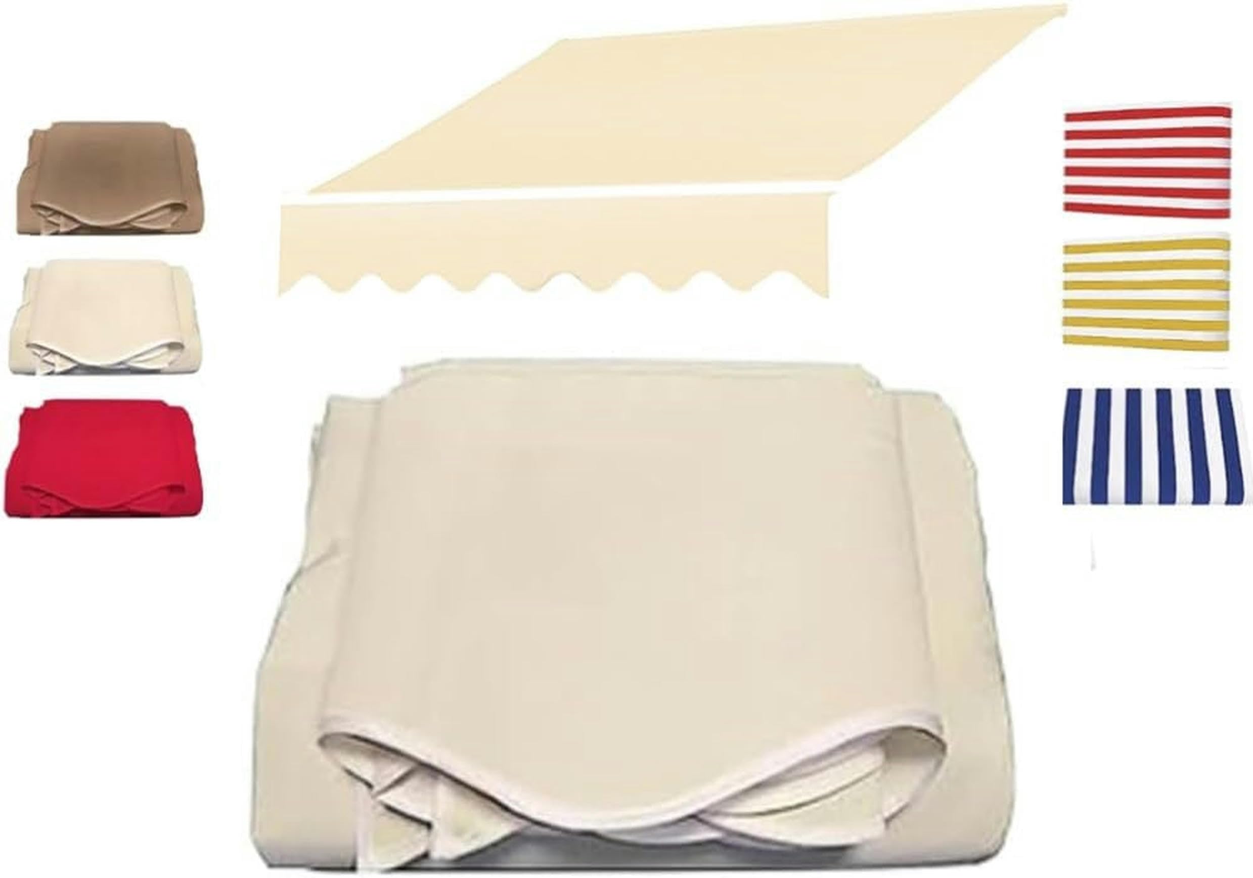 Tissu d'auvent uniquement robuste pour abri pare-soleil extérieur rétractable de 4m et 5m