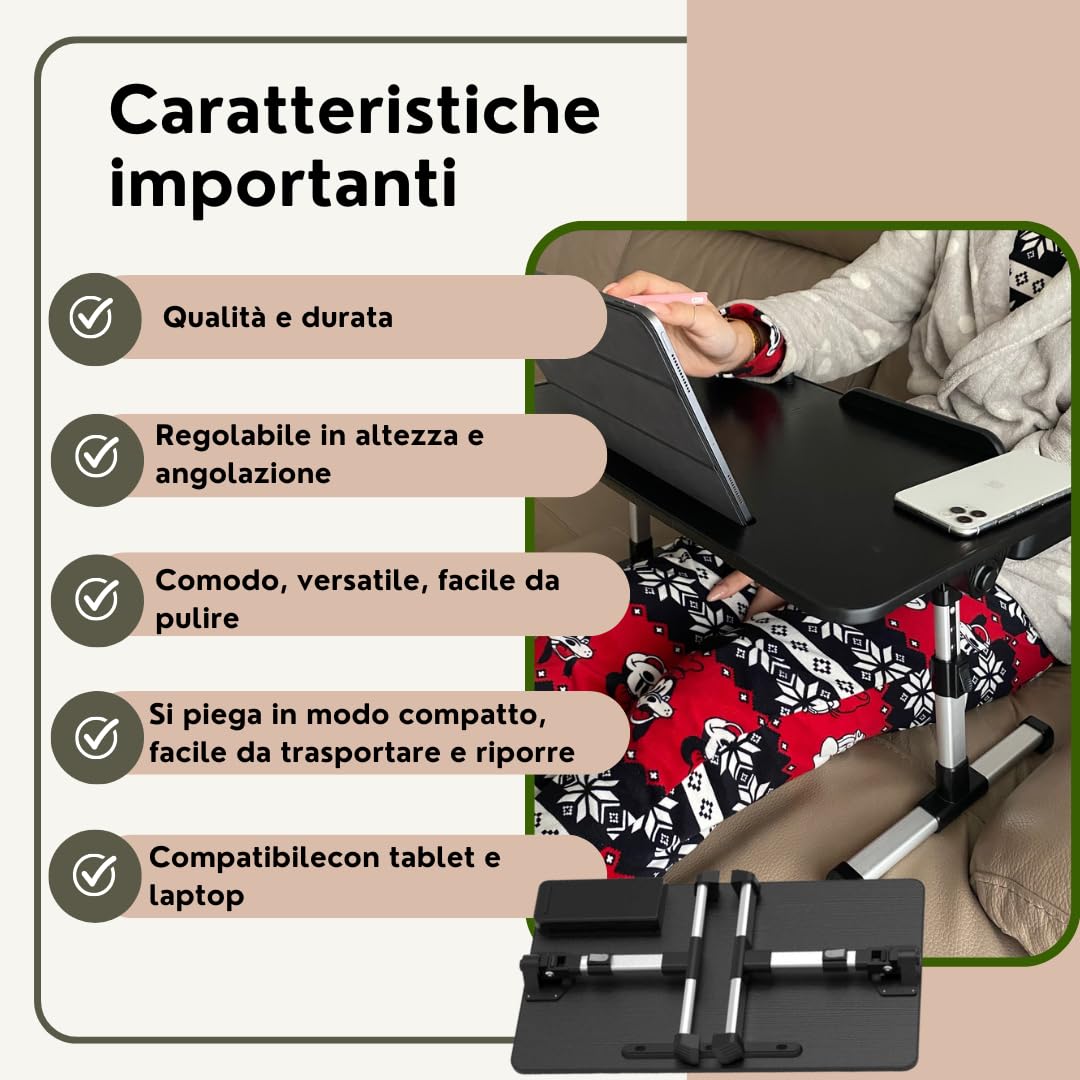 Tavolino Da Letto Amazon DLS Tavolino Da Letto Per PC E Vassoio