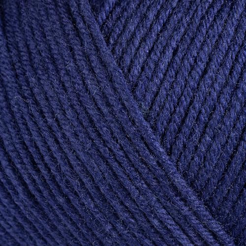 Image of Baby Cotton Blend Yarn - Soft Sport Weight Yarn for Crochet & Amigurumi - 50g /180yds - 60% Cotton 40% Acrylic - Ideal for Baby & Knitting Proj.(Navy Blue, 1 Ball)