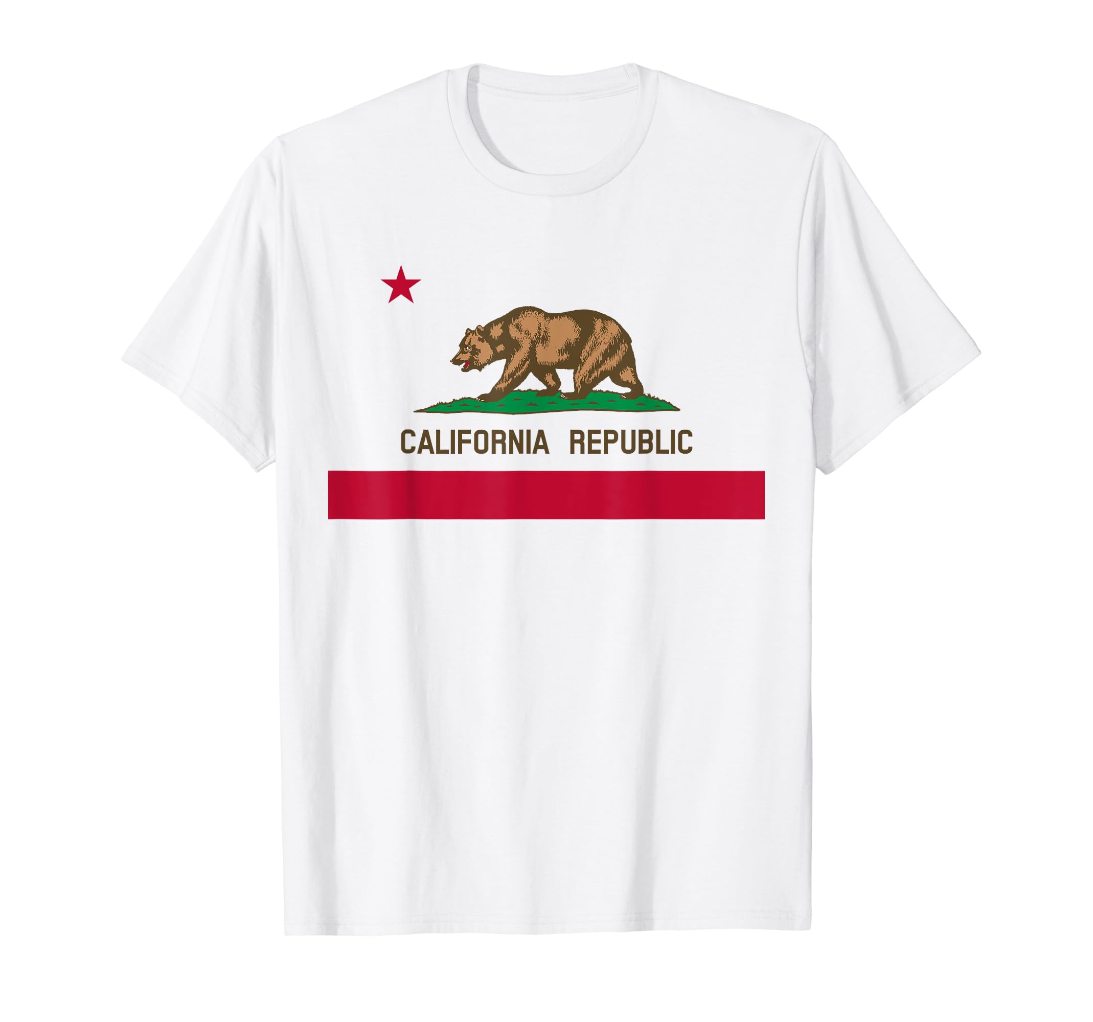 California Women Men Mom Dad Boys Girls Kids Youth Bandera de la República de California Patriotic State Travel Estados Unidos Camiseta