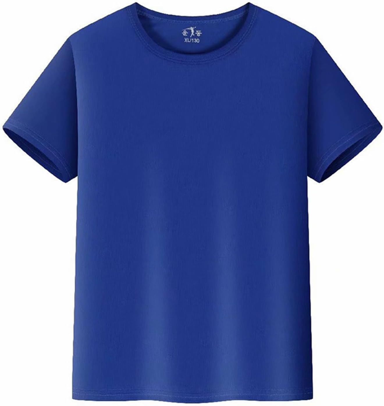 Men's Women's Short Sleeve Cotton Summer Plain Top Crew Neck Tops Breathable Baggy T-Shirt Loose Comfortable Summer Shirt Lightweight Casual Sports Shirt