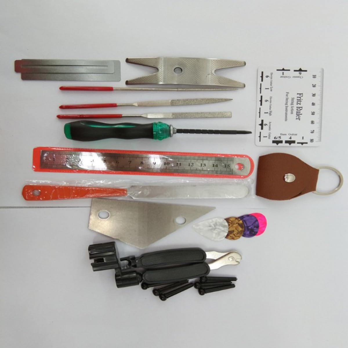 Toyvian 24 Uds Traste De Guitarra Archivo Traste Doblador De Alambre Soporte De Púa De Guitarra Kit De Herramientas De Luthier De Guitarra Kit De Herramientas De Guitarra