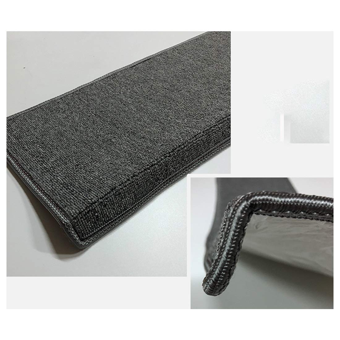 Mata na schody Bieżnik/Mata antypoślizgowa samoprzylepna/Mata na stopień schodów/Dywan na stopień, wycieraczka do drzwi do łazienki w salonie, kuchni, 75 x 26 cm Wiele kolorów (kolor: szary)