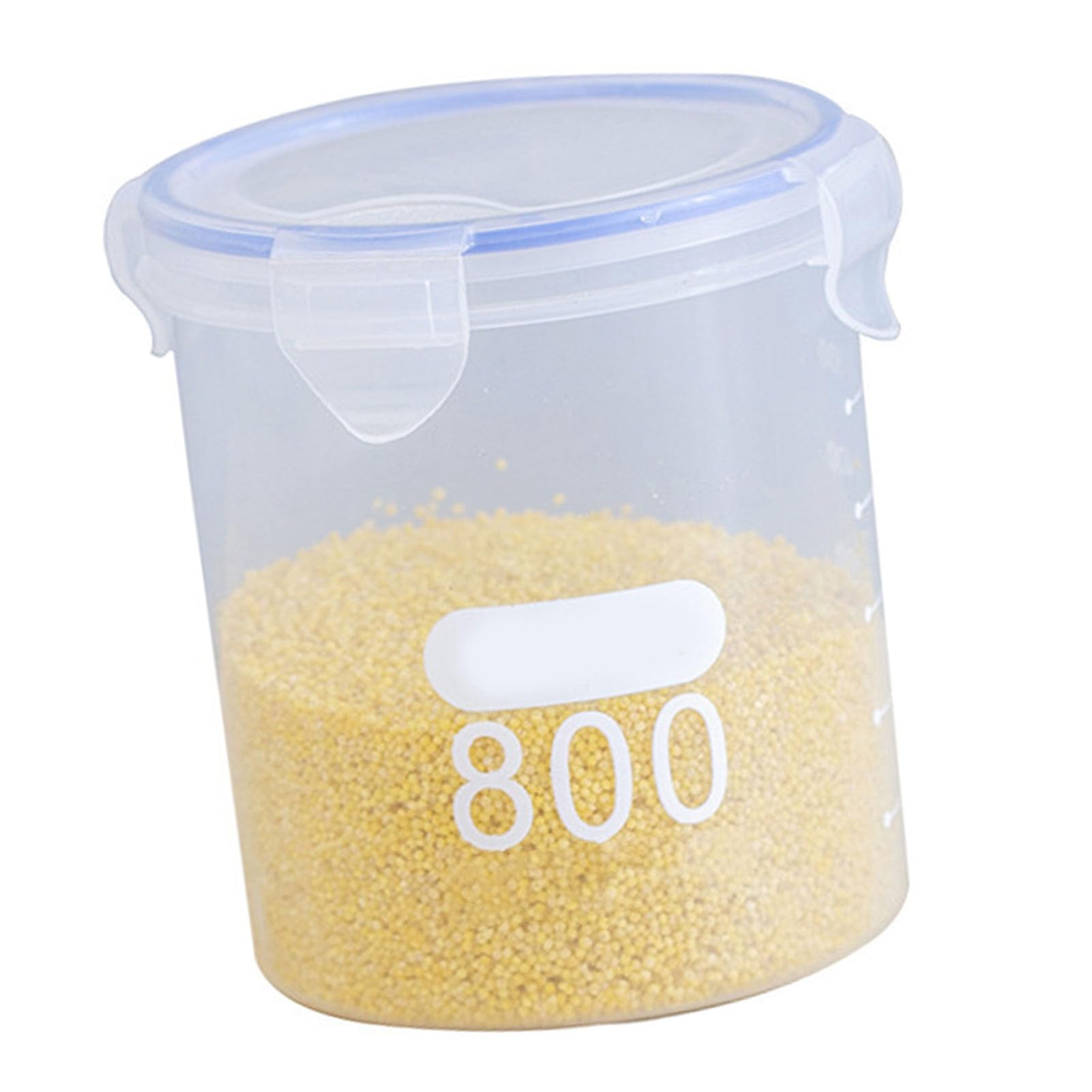 Jelquix Large Airtight Storage Canister, Plastic Storage Canister, Food Container with Clear Lid, Ideal for Milk Powder, Grains, Cereal & Kitchen Organization