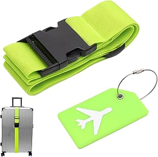 スーツケース ストラップ | クイックリリース タグ付き - 荷物 取り付け ストラップ,家族旅行 クルーズ 飛行機 預け入れ荷物 ダッフルバッグ バックパック用