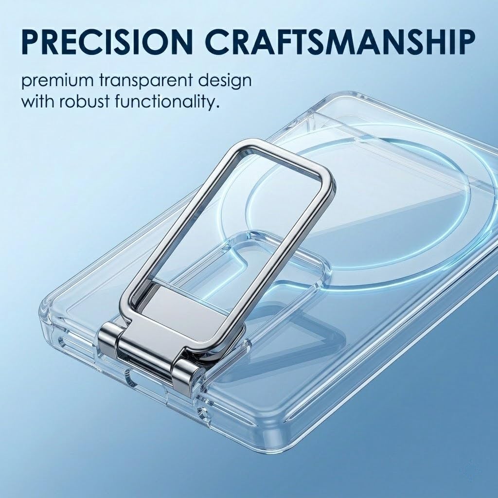 1 pcs Porte Cartes Magnétique Transparente, Portefeuille Téléphone Sécurisé, Porte-Cartes magnétique 2 Cartes Conçu pour Coque magnétique, Construction en Durable, Protection Contre Rayures