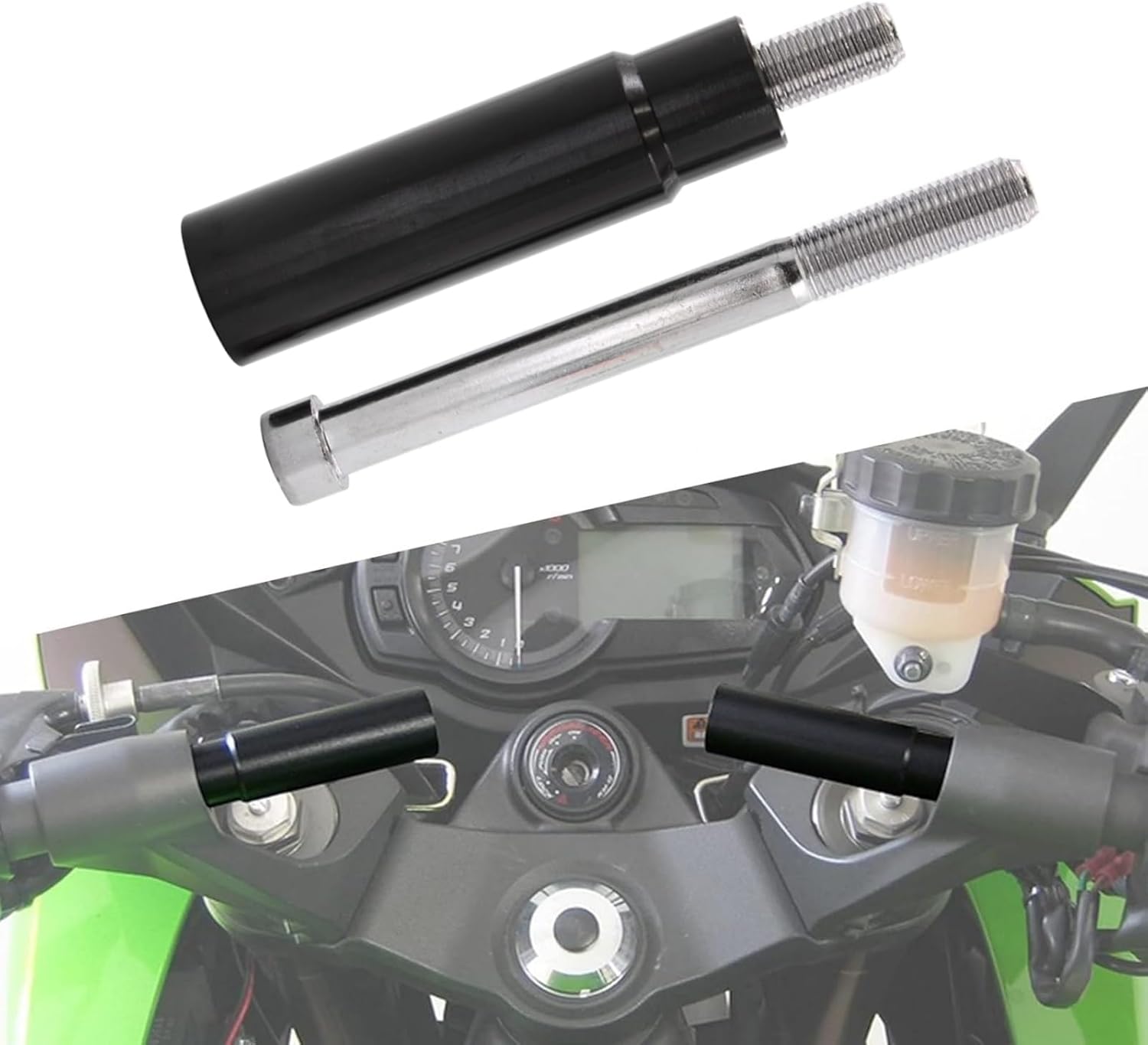 Motorcycle GPS Navi Handlebar Bracket Extension Fit for Kawasaki Ninja 650 1000
