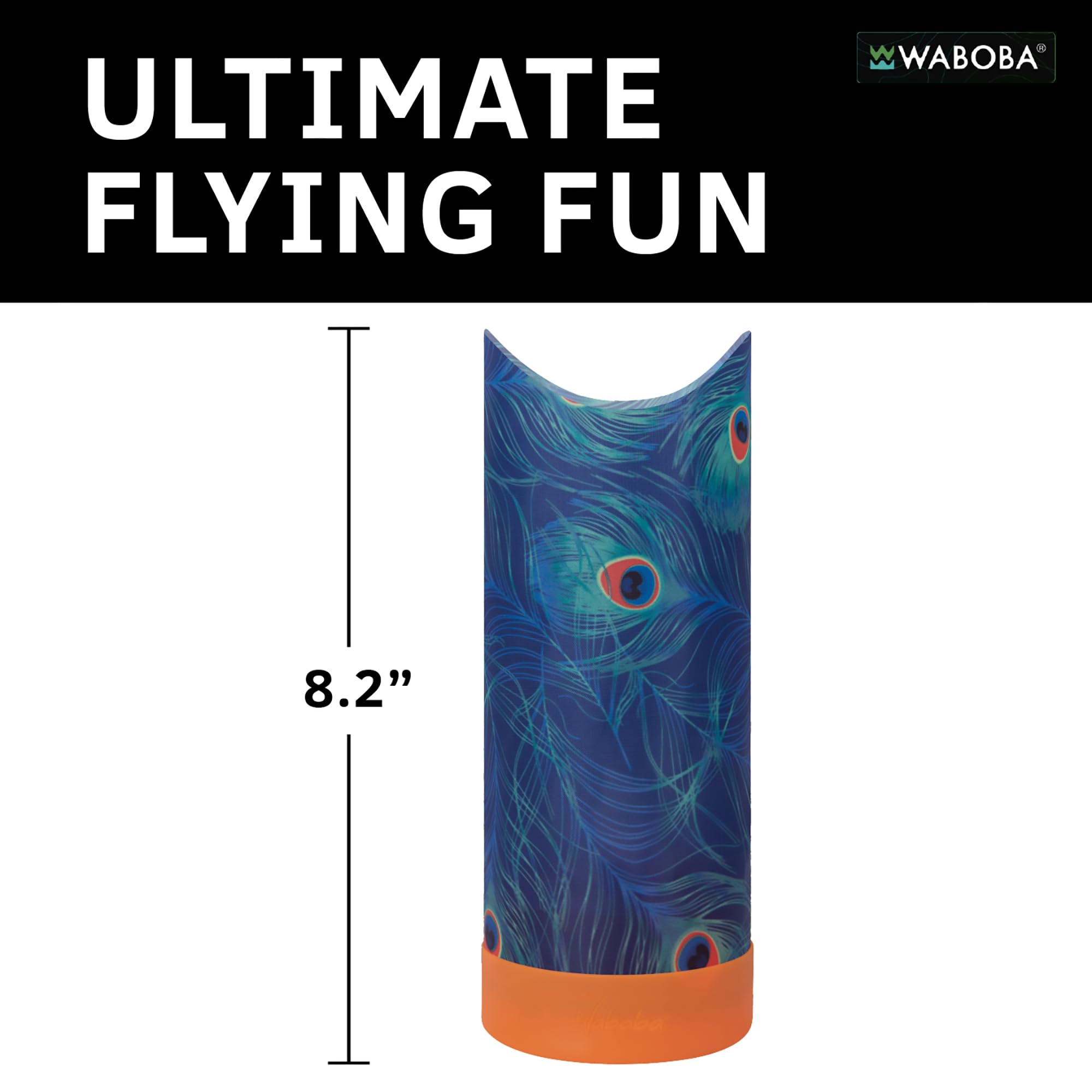 Waboba Airlyft - lekka zabawka ślizgowa do wewnątrz i na zewnątrz, gra ogrodowa dla dzieci i dorosłych, gra rodzinna dla wszystkich grup wiekowych – Peacock