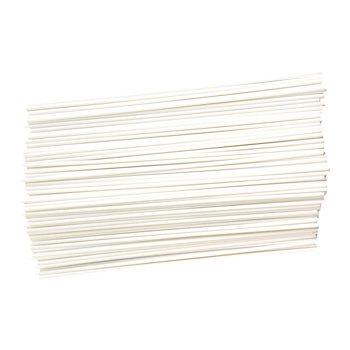 Białe okrągłe pręty z tworzywa ABS - średnica 2 mm, długość 250 mm do projektów DIY i budowania modeli(0.5x250mm 100pcs)