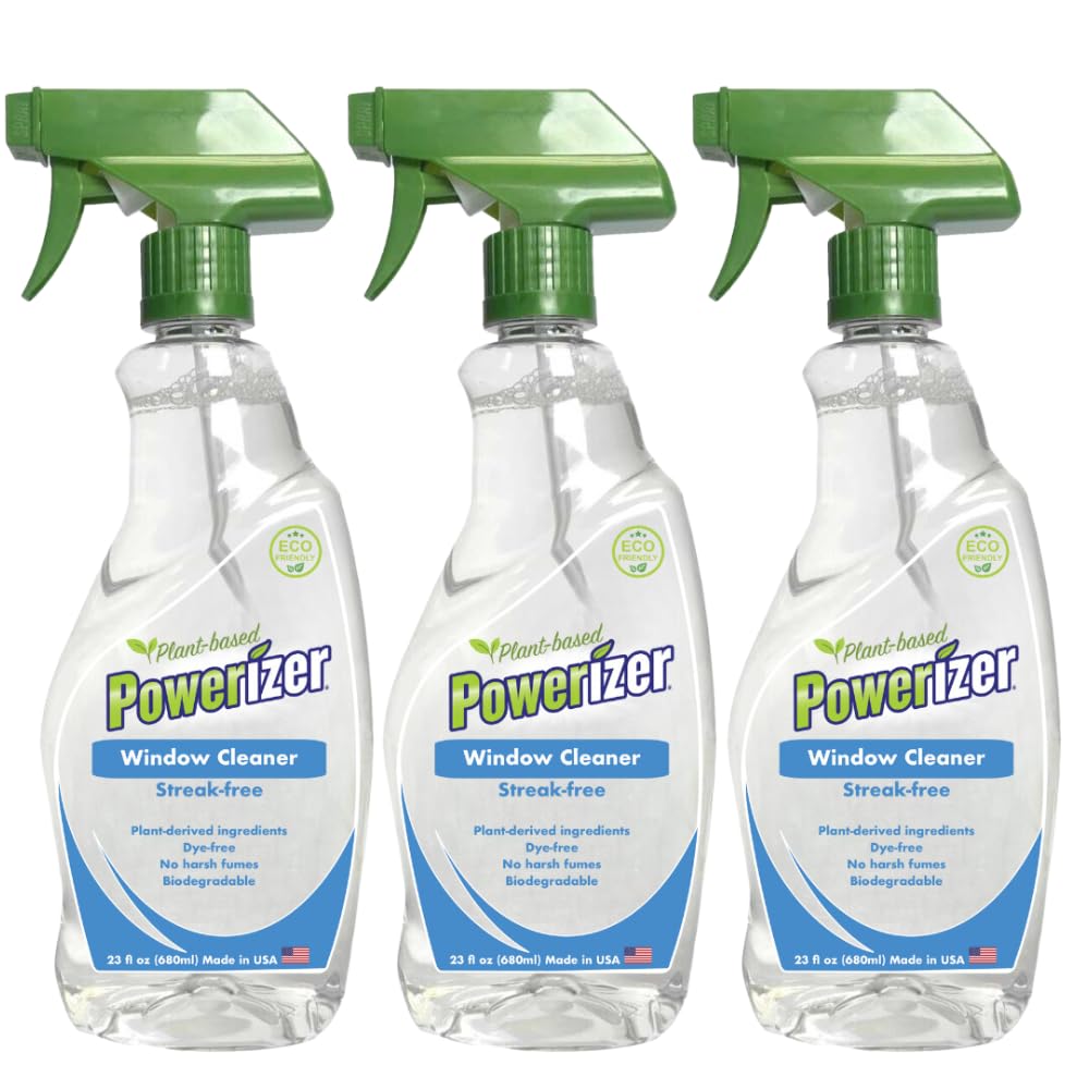 Powerizer Plant Based Streak-Free Window and Glass Cleaner Spray (3)