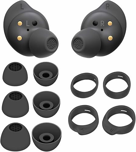 Miniatura 6 de Galaxy Buds FE - Kit de ganchos para las orejas, 5 pares de repuesto para auriculares de silicona, tapones para los oídos, antideslizantes, alas