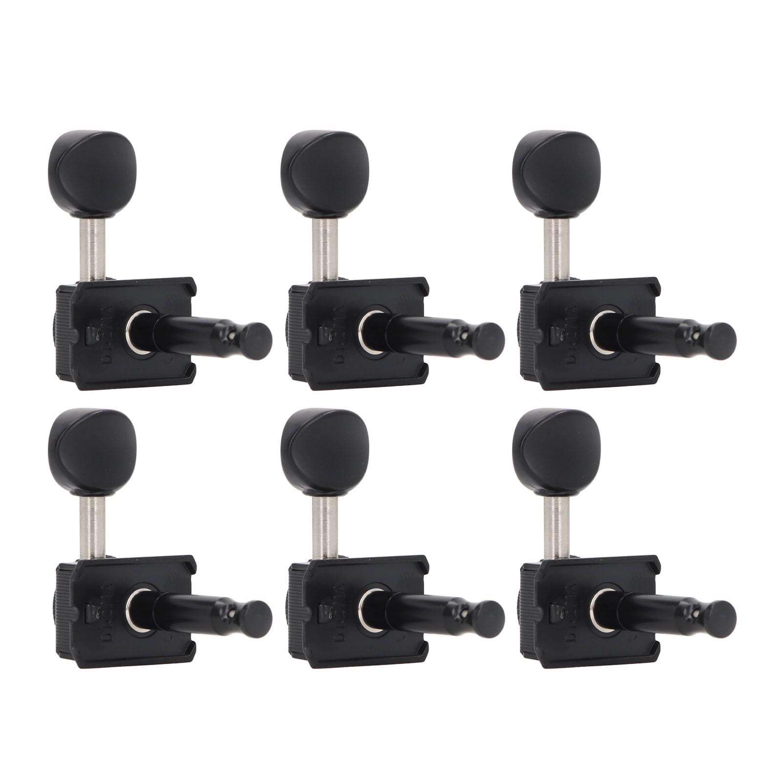 Afinadores de Bloqueo, Clavijas de Afinación de Guitarra con Ergonómico Cómodo, Afinador de Bloqueo de Guitarra con 6 Cabezales de Afinación de Mano Izquierda para Guitarras Acústicas Tele