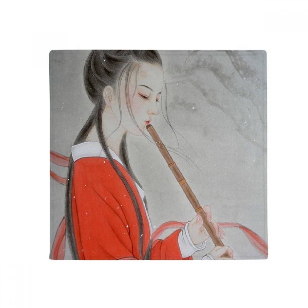 Tapis en polyester filé haut de gamme motif peinture chinoise traditionnelle