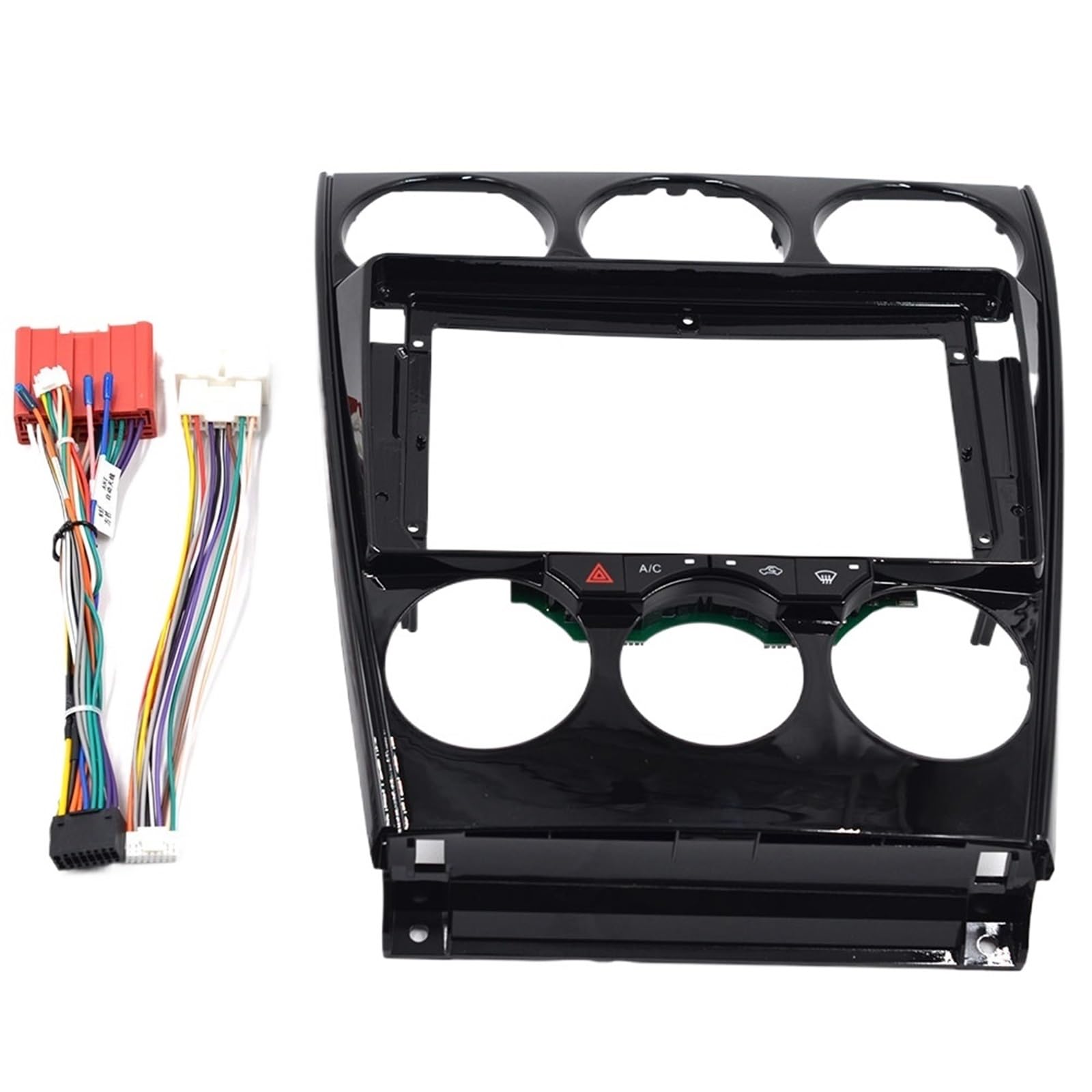 Montaje Autoradio Marco Panel estéreo Compatible con Mazda 6 2004-2015 de 9 Pulgadas Marco Coche, Doble DIN, CANbus Integrado y Cable alimentación