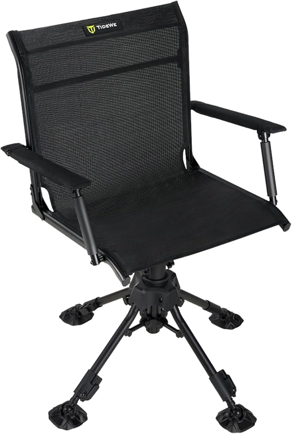 TIDEWE Hunting Chair with Seat Cover, 360 Degree Silent