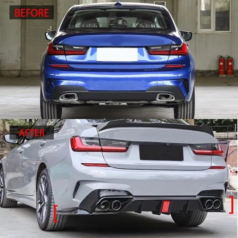 Parachoques trasero deportivo BMW 330i para rutas y concentraciones G20 4