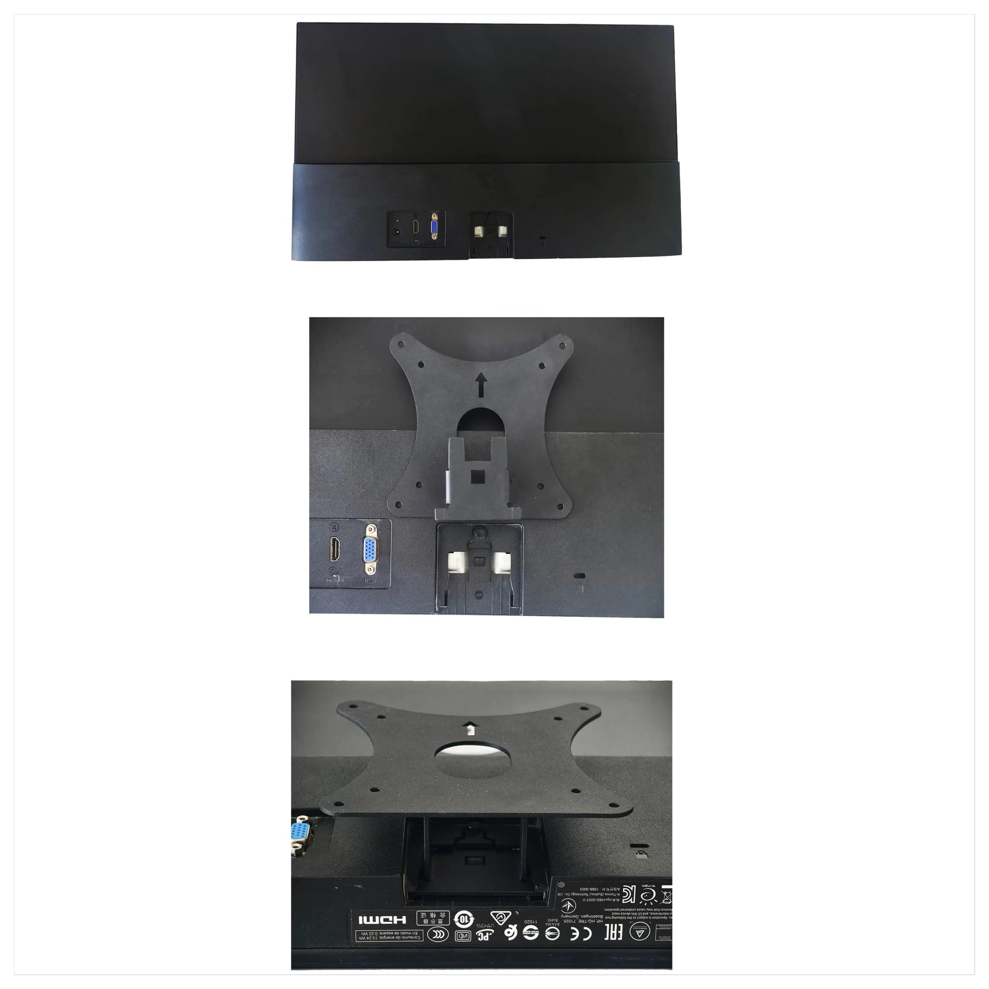 Adaptador VESA, Compatible Con Monitor HP, 22M, 24M, 27M, Soporte De Montaje For Brazos, Soportes Y Accesorios De Soporte De Pared De 75x75 Y 100x100