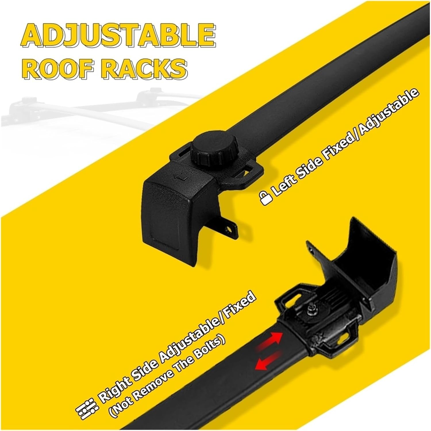 Roof Rack Cross Bars Compatible with Jeep Compass 2011-2022 Aluminium Alloy Luggage Carrier Kayak Bike Canoes Rooftop Cross Bars Holder(for 2011-2016)