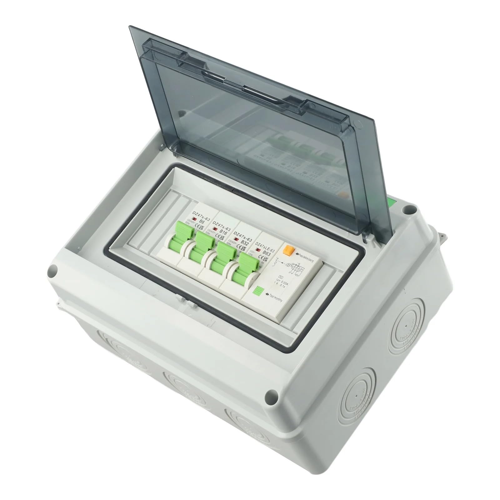 Cuadro Electrico, Cuadro Electrico Superficie Disyuntores Caja de distribución Versátil Impermeable Fácil instalación Protección contra Fugas en Interiores Seguridad en Exteriores