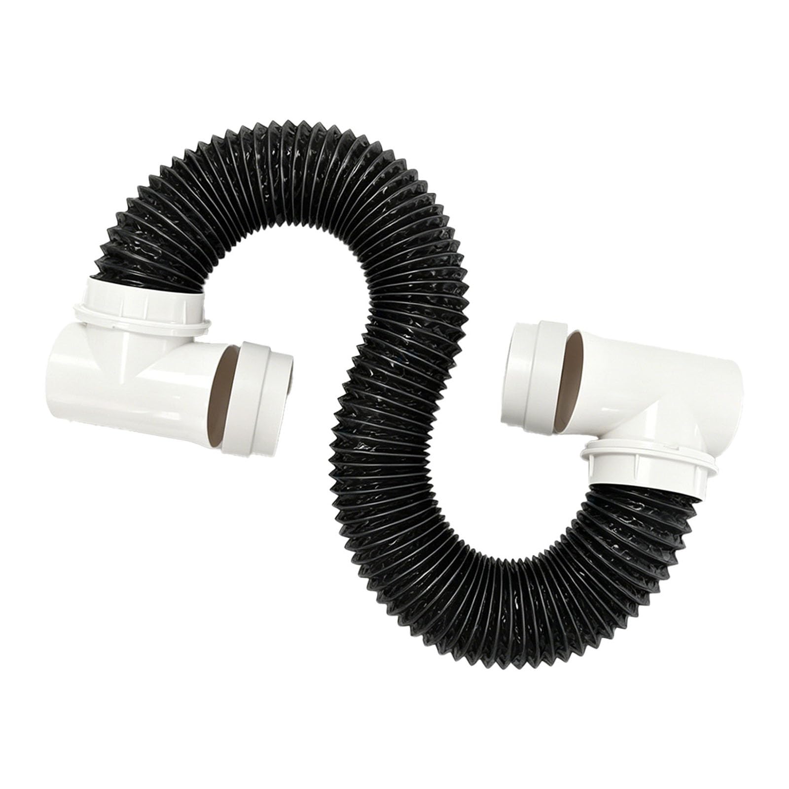 Paquete de Conectores de Manguera para Secadora consistentes con Accesorios de Metal Reforzado y Conector de ventilación para Secadora de tuberías Exteriores Resistentes a los Rayos UV